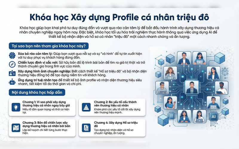 Chi tiết Khóa học Xây dựng Profile cá nhân triệu đô