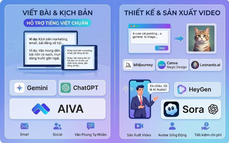 Công cụ AI ứng dụng trong marketing doanh nghiệp