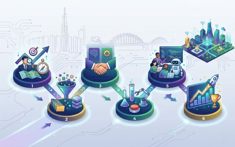 Lộ Trình 6 Bước Triển Khai Phần Mềm AI Cho Doanh Nghiệp Việt Thành Công